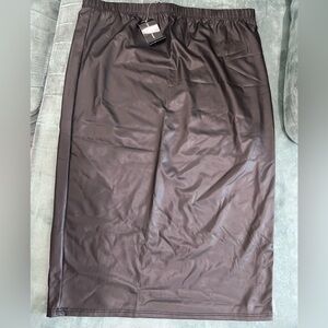 Ashley Stewart Dark Brown Pencil Skirt